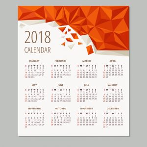 kalendarz 2018